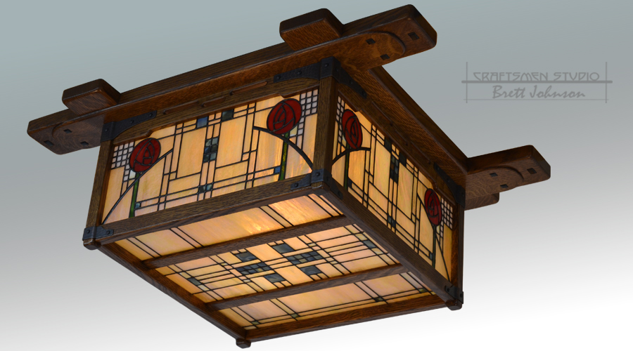 Mackintosh Ceiling Fixture - Craftsmen Studio