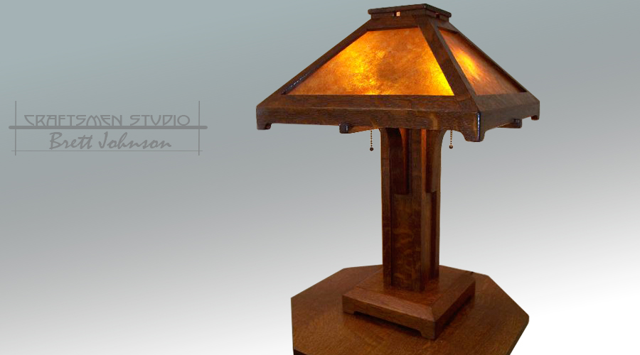 Arts and Crafts Hand Crafted Table Lamp