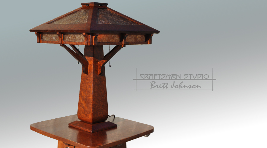Peterson Furniture Table Lamp Inspired Piece | Arts and Crafts Table Lamp