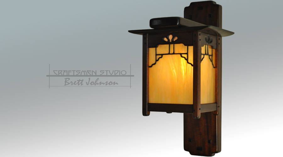 Hand Crafted Greene and Greene Lighting | Arts and Crafts Wall Sconce