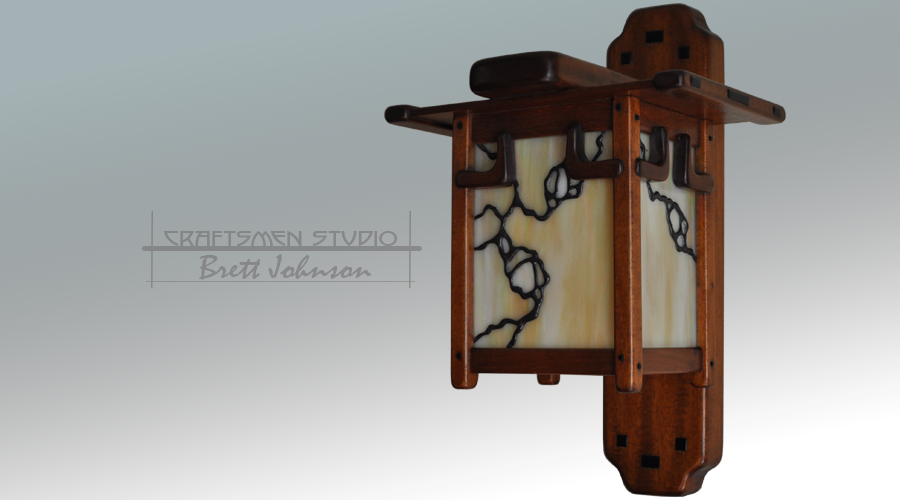Greene and Greene Wall Sconce Lighting Hand Crafted In the USA