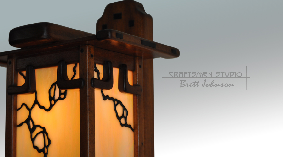Greene and Greene Craftsman Bungalow Wall Sconce Lighting Hand Crafted.