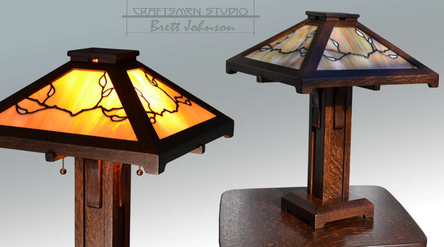 Mission Style Arts and Crafts Table lamp | Hand Crafted Craftsman Style Lamp