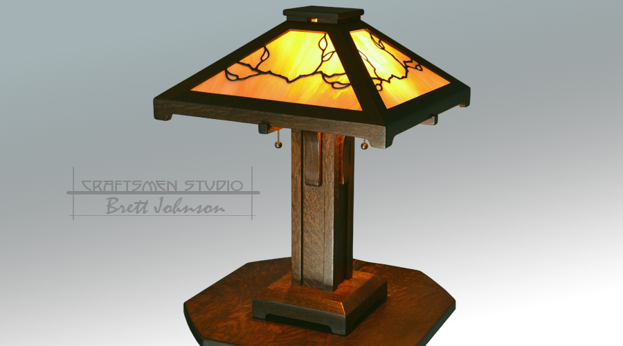 Arts and Crafts Table Lamp | Hand Crafted Craftsman Style Lamp