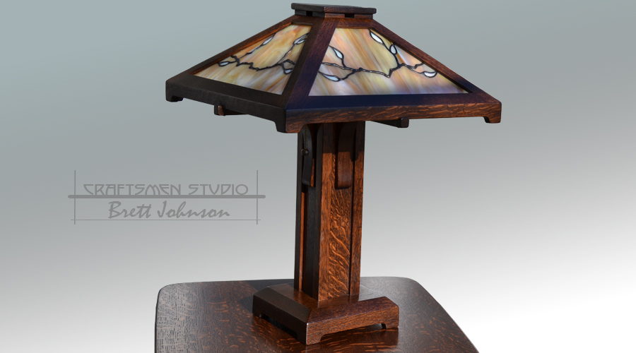 Arts and Crafts Mission Style Table Lamp